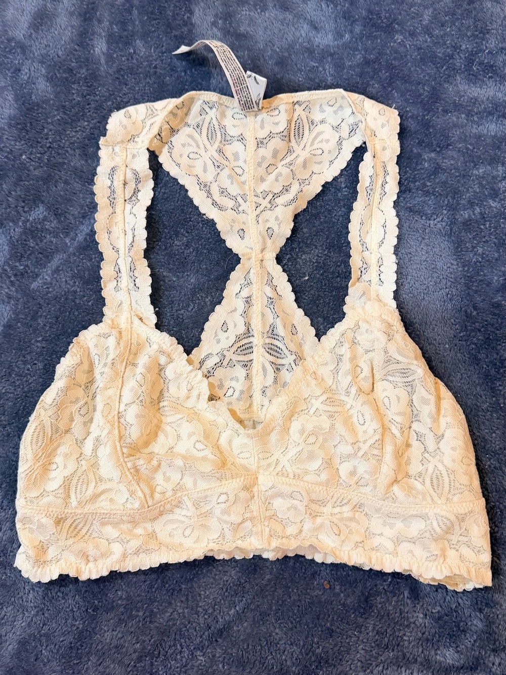 Lace Racerback Bralette in Cream - Women's Intimates